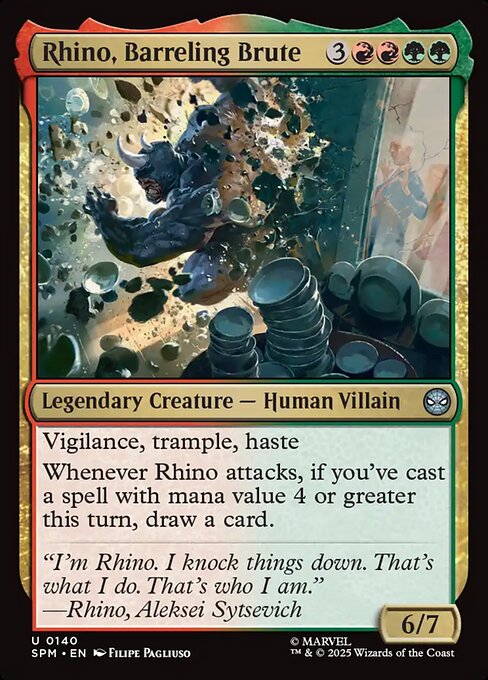Rhino, Barreling Brute (140) - Marvel's Spider-Man - Game On