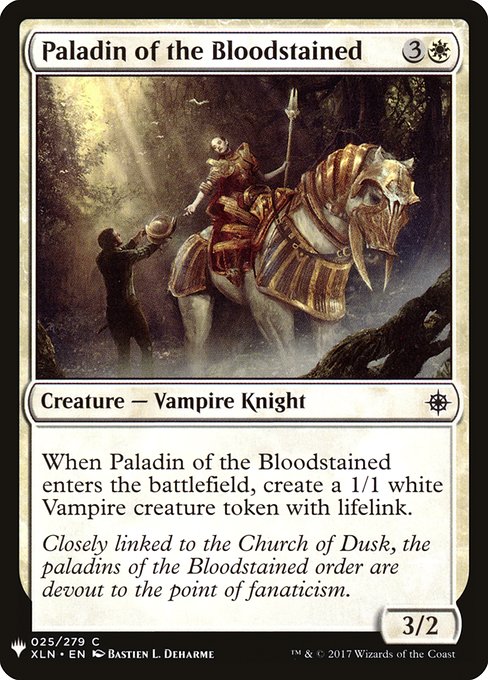 Paladin of the Bloodstained (XLN-25) - The List - Game On