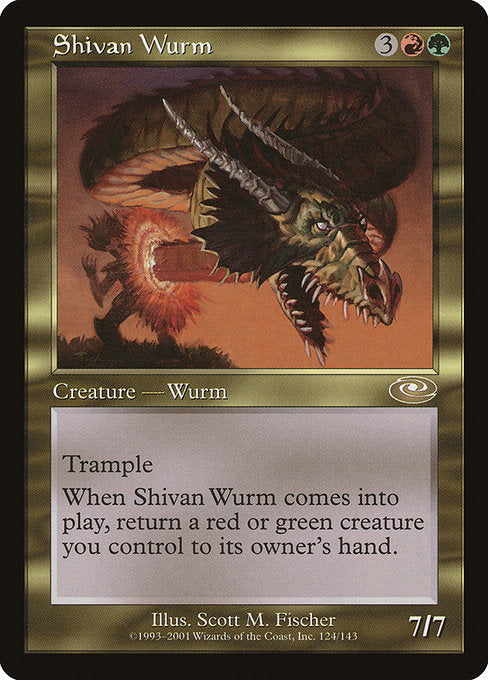 Shivan Wurm (124) (Foil) - Planeshift - Game On