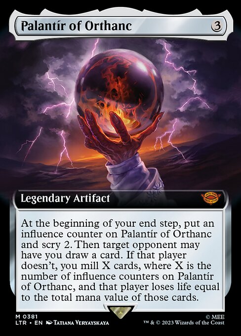Palantír of Orthanc (381) - EXTENDED ART - The Lord of the Rings: Tales of Middle-earth - Game On