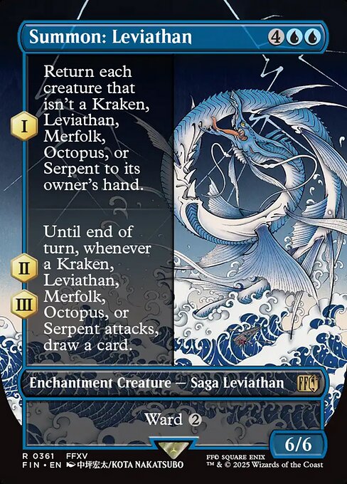 Summon: Leviathan (361) - BORDERLESS - FULL ART (Foil) - Final Fantasy - Game On
