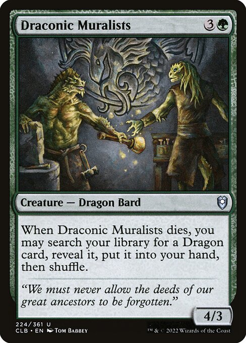 Draconic Muralists (224) (Foil) - Commander Legends: Battle for Baldur's Gate - Game On