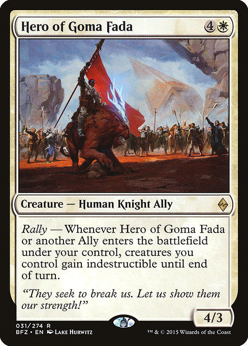 Hero of Goma Fada (31) (Foil) - Battle for Zendikar - Game On