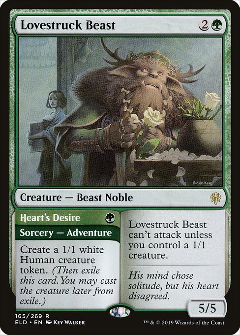 Lovestruck Beast // Heart's Desire (165) - Throne of Eldraine - Game On