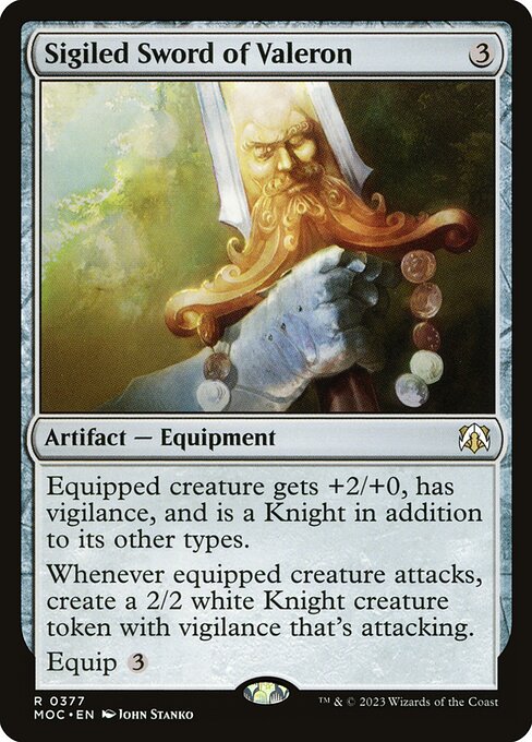 Sigiled Sword of Valeron (377) - March of the Machine Commander - Game On