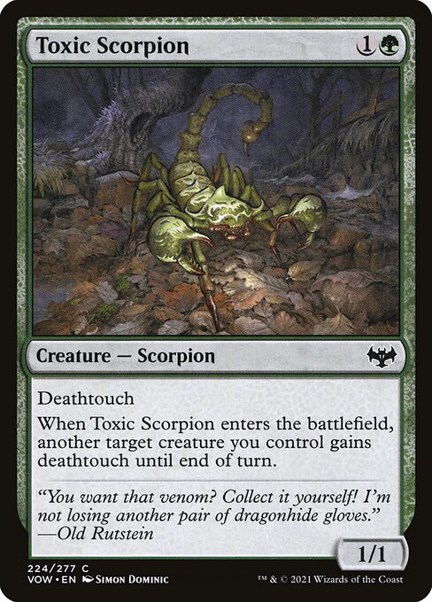 Toxic Scorpion (224) - Innistrad: Crimson Vow - Game On