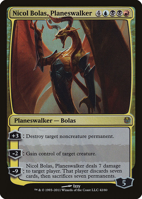Nicol Bolas, Planeswalker (42) (Foil) - Duel Decks: Ajani vs. Nicol Bolas - Game On