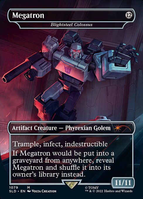 Blightsteel Colossus // Blightsteel Colossus (1079) - BORDERLESS - FULL ART (Foil) - Secret Lair Drop - Game On