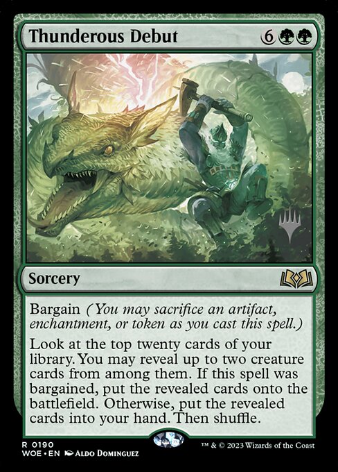 Thunderous Debut (190p) - Wilds of Eldraine Promos - Game On