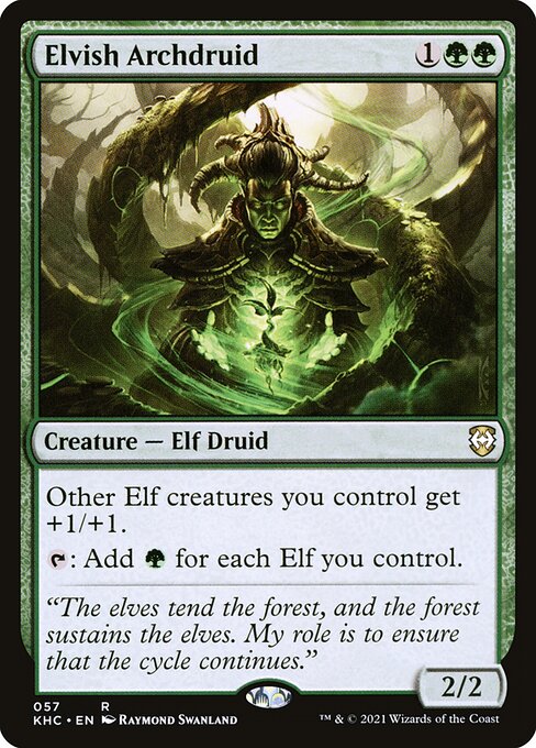 Elvish Archdruid (57) - Kaldheim Commander - Game On