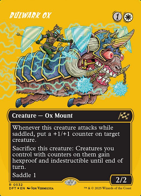 Bulwark Ox (532) - BORDERLESS - FULL ART (Foil) - Aetherdrift - Game On