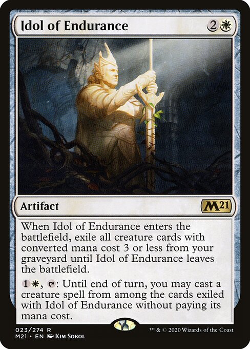 Idol of Endurance (23) (Foil) - Core Set 2021 - Game On