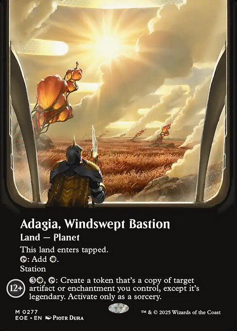 Adagia, Windswept Bastion (277) - BORDERLESS - FULL ART - Edge of Eternities - Game On