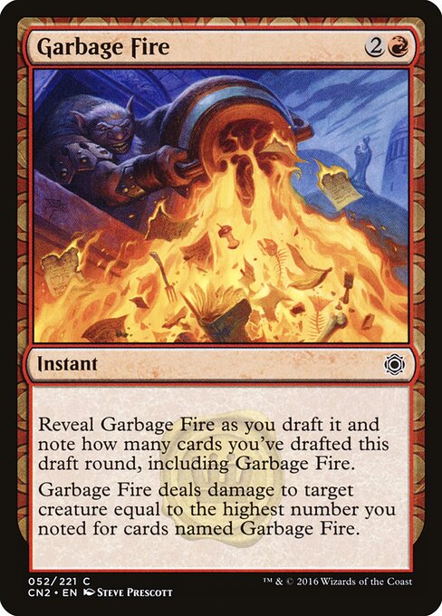 Garbage Fire (52) (Foil) - Conspiracy: Take the Crown - Game On