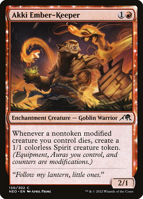 Akki Ember-Keeper (130) - Kamigawa: Neon Dynasty - Game On