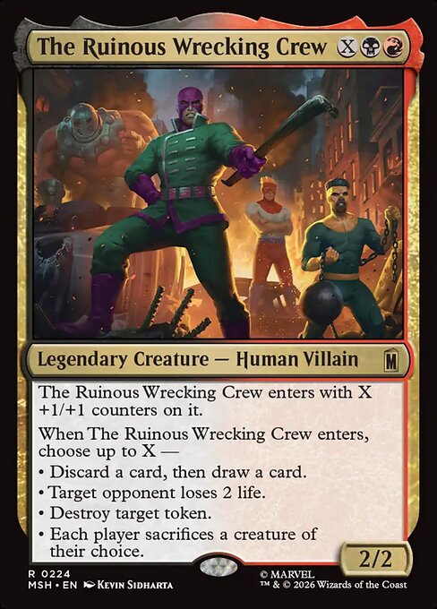The Ruinous Wrecking Crew (224) (Foil) - Marvel Super Heroes - Game On