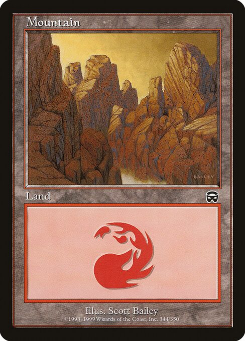 Mountain (344) (Foil) - Mercadian Masques - Game On