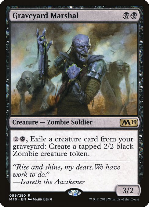 Graveyard Marshal (99) - Core Set 2019 - Game On