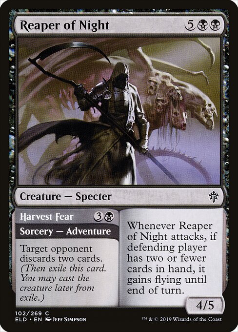 Reaper of Night // Harvest Fear (102) (Foil) - Throne of Eldraine - Game On
