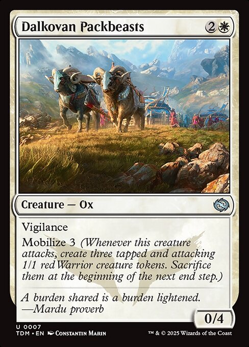 Dalkovan Packbeasts (7) (Foil) - Tarkir: Dragonstorm - Game On
