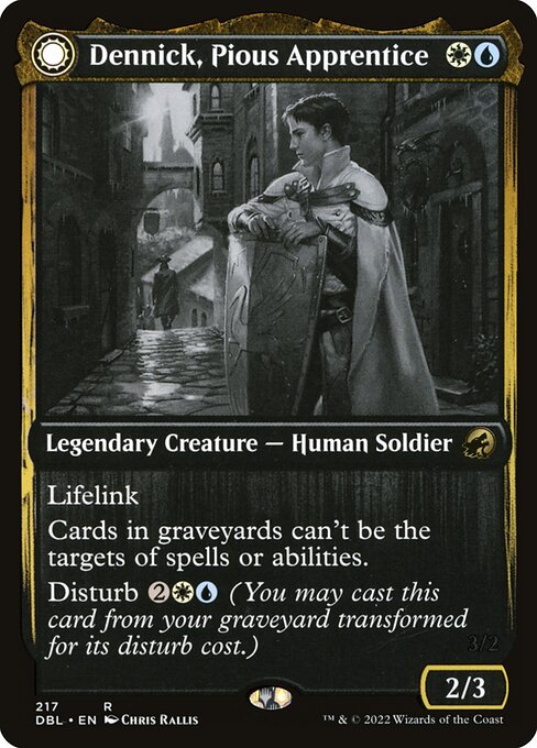 Dennick, Pious Apprentice // Dennick, Pious Apparition (217) - Innistrad: Double Feature - Game On