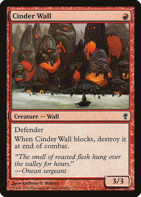 Cinder Wall (140) - Conspiracy - Game On