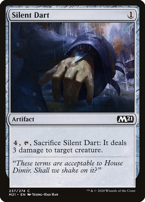 Silent Dart (237) (Foil) - Core Set 2021 - Game On