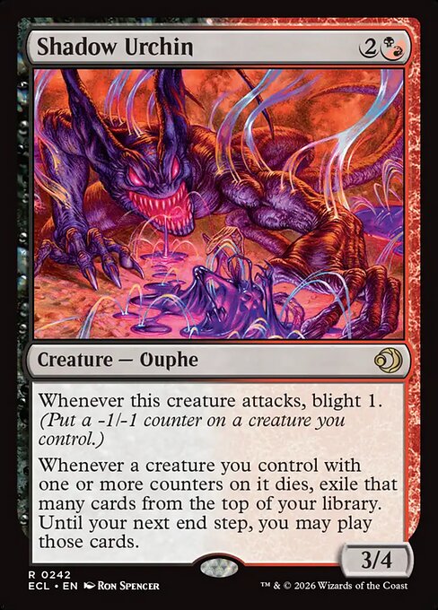 Shadow Urchin (242) (Foil) - Lorwyn Eclipsed - Game On