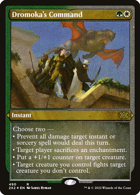 Dromoka's Command (490) (Etched) - Double Masters 2022 - Game On