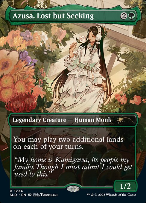 Azusa, Lost but Seeking (1234) - BORDERLESS - FULL ART - Secret Lair Drop - Game On