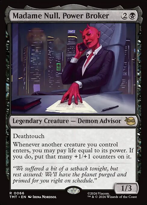 Madame Null, Power Broker (66) (Foil) - Teenage Mutant Ninja Turtles - Game On