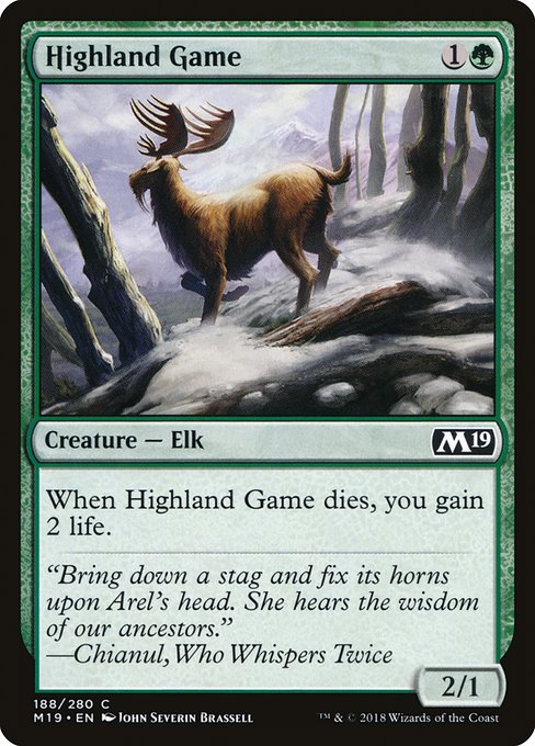 Highland Game (188) (Foil) - Core Set 2019 - Game On