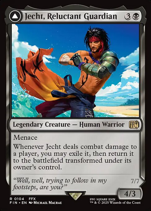 Jecht, Reluctant Guardian // Braska's Final Aeon (104) (Foil) - Final Fantasy - Game On