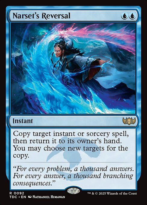 Narset's Reversal (92) - Tarkir: Dragonstorm Commander - Game On