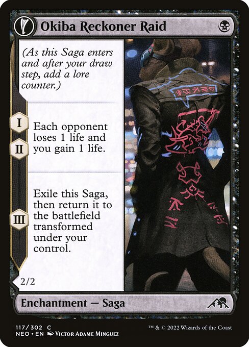 Okiba Reckoner Raid // Nezumi Road Captain (117) - Kamigawa: Neon Dynasty - Game On