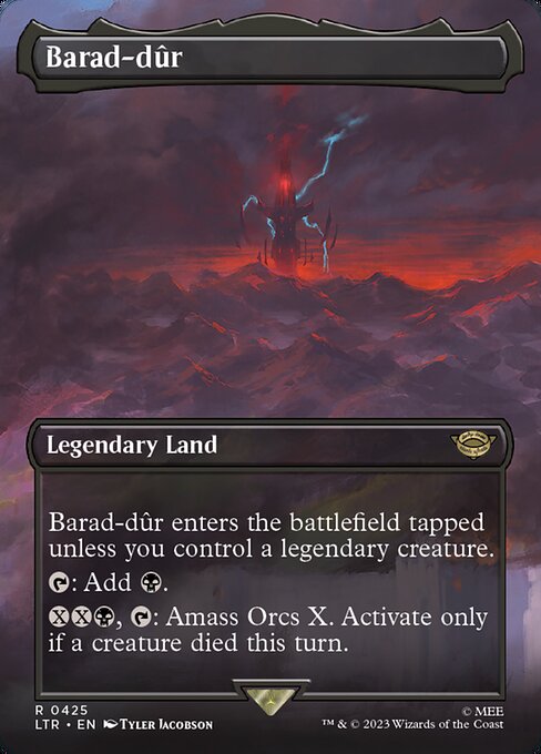 Barad-dûr (425) - BORDERLESS - FULL ART - The Lord of the Rings: Tales of Middle-earth - Game On