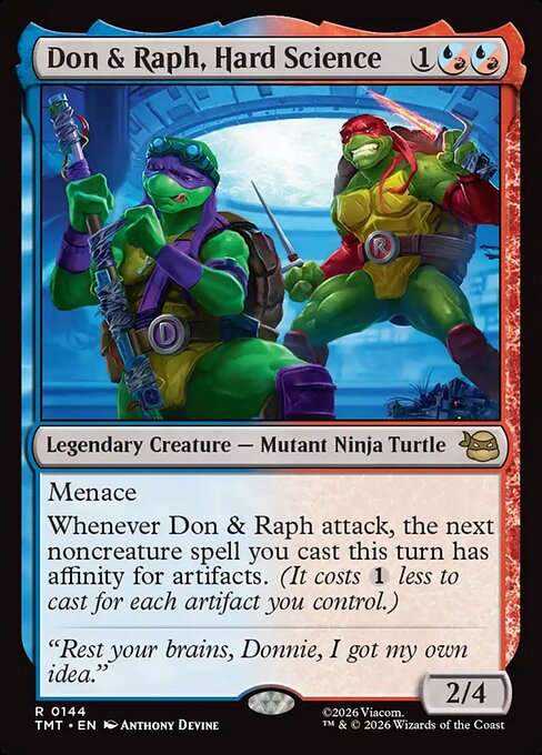 Don & Raph, Hard Science (144) (Foil) - Teenage Mutant Ninja Turtles - Game On