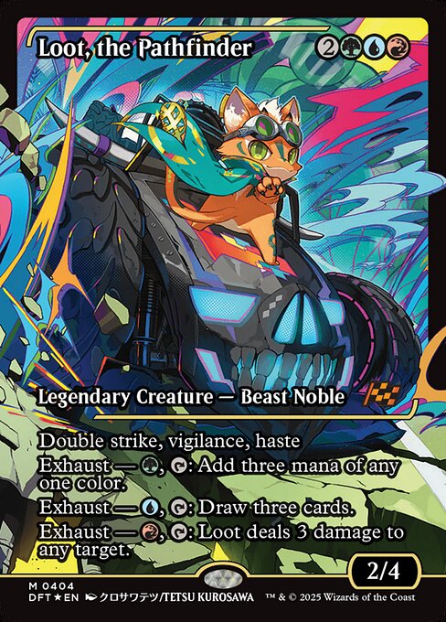 Loot, the Pathfinder (404) - SHOWCASE - FULL ART (Foil) - Aetherdrift - Game On