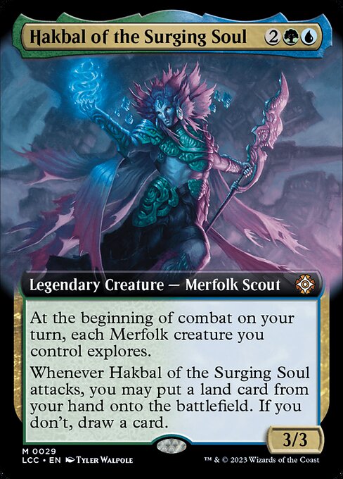 Hakbal of the Surging Soul (29) - EXTENDED ART - The Lost Caverns of Ixalan Commander - Game On