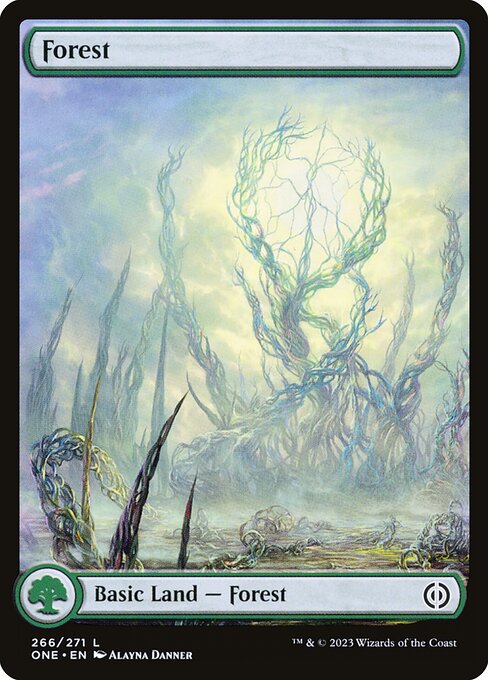 Forest (266) - FULL ART - Phyrexia: All Will Be One - Game On