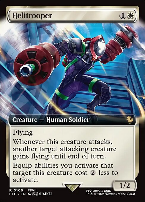Helitrooper (106) - EXTENDED ART (Foil) - Final Fantasy Commander - Game On