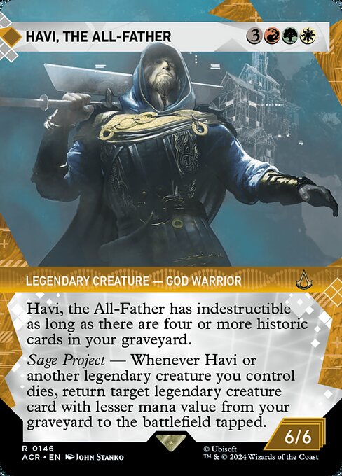 Havi, the All-Father (146) - BORDERLESS (Foil) - Assassin's Creed - Game On