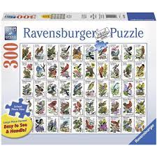 50 Bird Stamps 300pc Puzzle - Game On