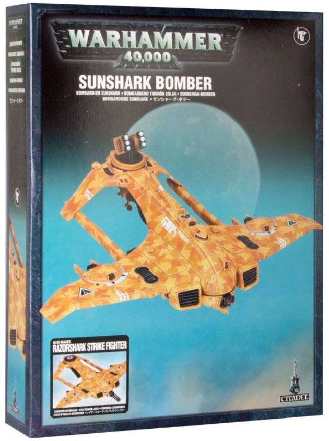 AX39 Sun Shark Bomber / AX3 Razorshark Strike Fighter - T'au Empire - Game On