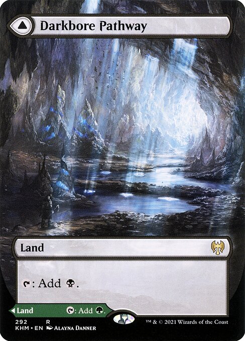 Darkbore Pathway // Slitherbore Pathway (292) - BORDERLESS - FULL ART (Foil) - Kaldheim - Game On