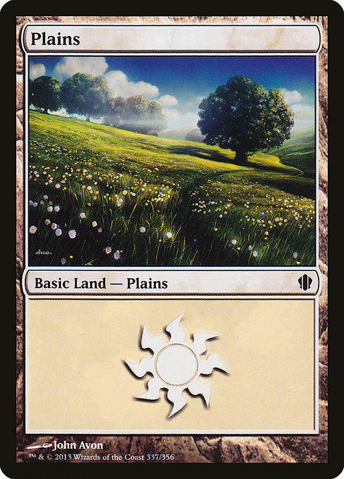 Plains (337) - Commander 2013 - Game On