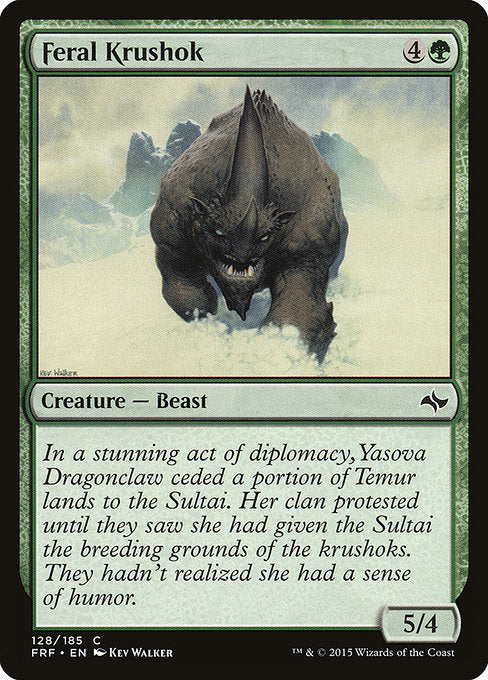 Feral Krushok (128) (Foil) - Fate Reforged - Game On