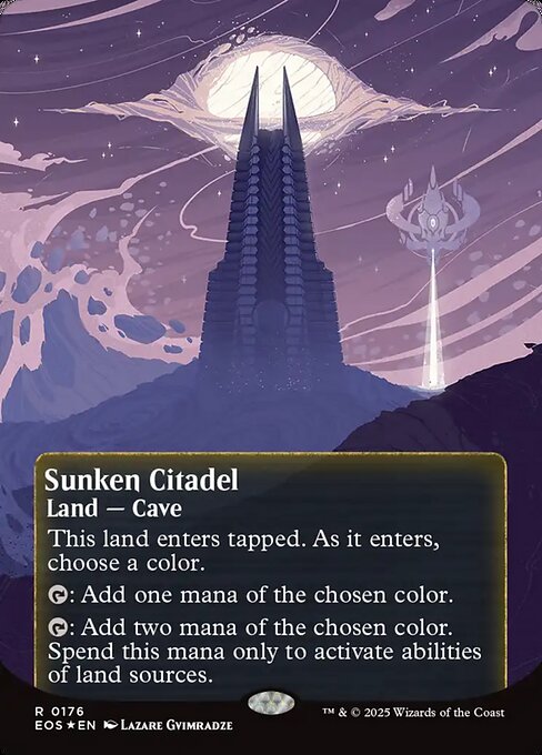 Sunken Citadel (176) - BORDERLESS - FULL ART (Foil) - Edge of Eternities: Stellar Sights - Game On