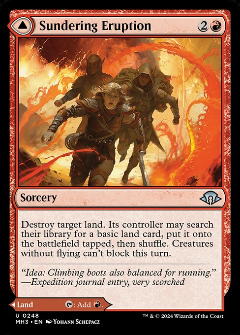 Sundering Eruption // Volcanic Fissure (248) (Foil) - Modern Horizons 3 - Game On