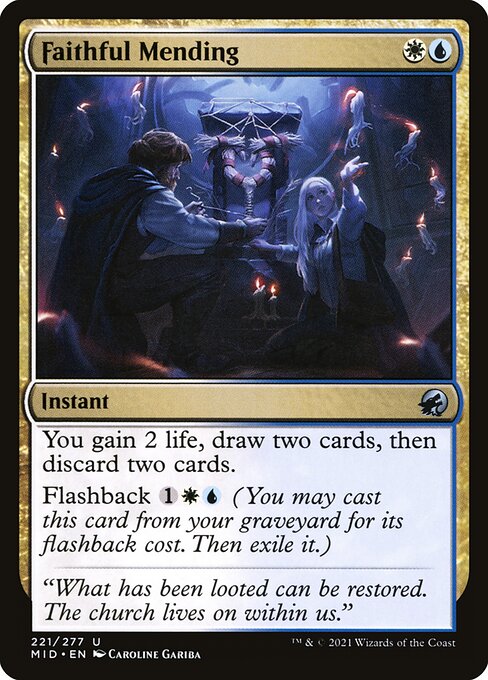 Faithful Mending (221) (Foil) - Innistrad: Midnight Hunt - Game On